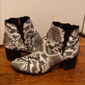 Snakeskin Booties